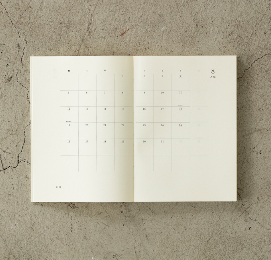 Midori 2024 MD Notebook Diary - A6 Size
