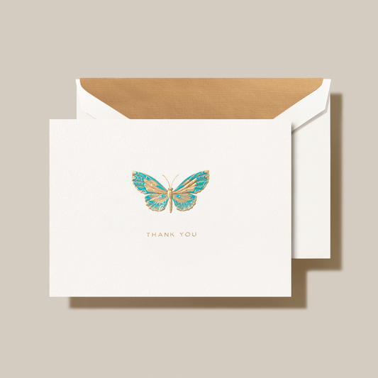 Crane Butterfly Thank You Note (10ea)
