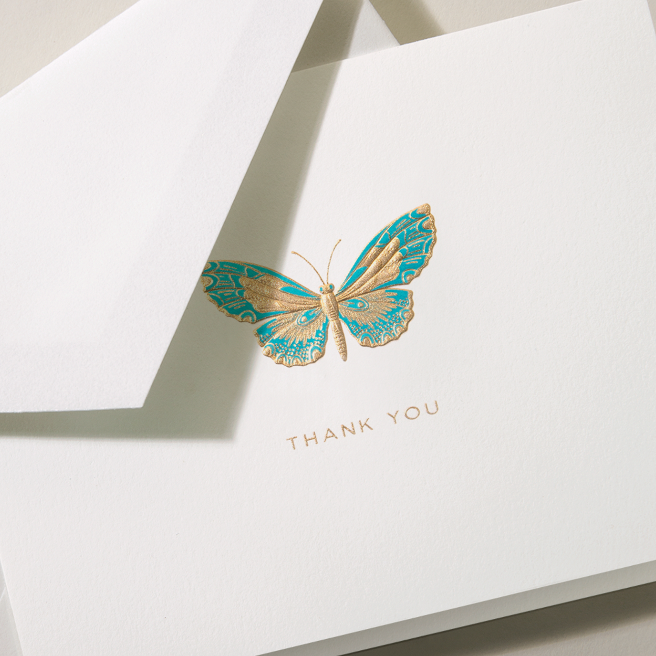 Crane Butterfly Thank You Note (10ea)