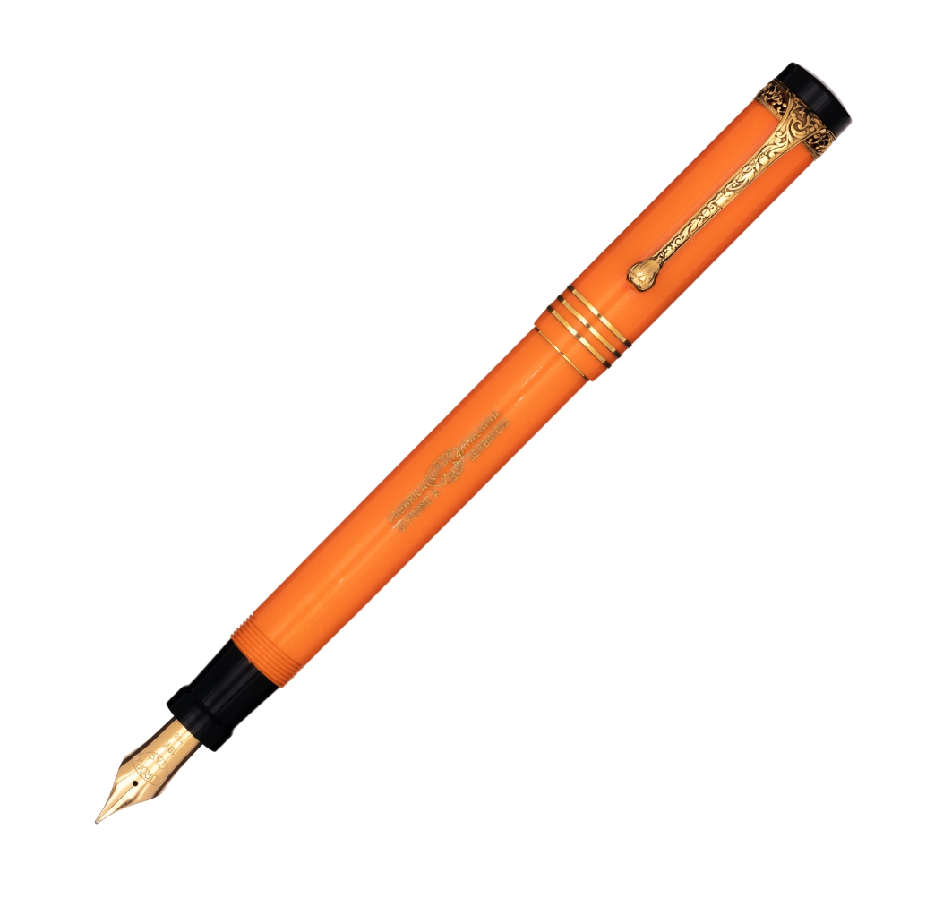 Aurora Internazionale Orange with Gold Trim Fountain Pen (Limited Edition)