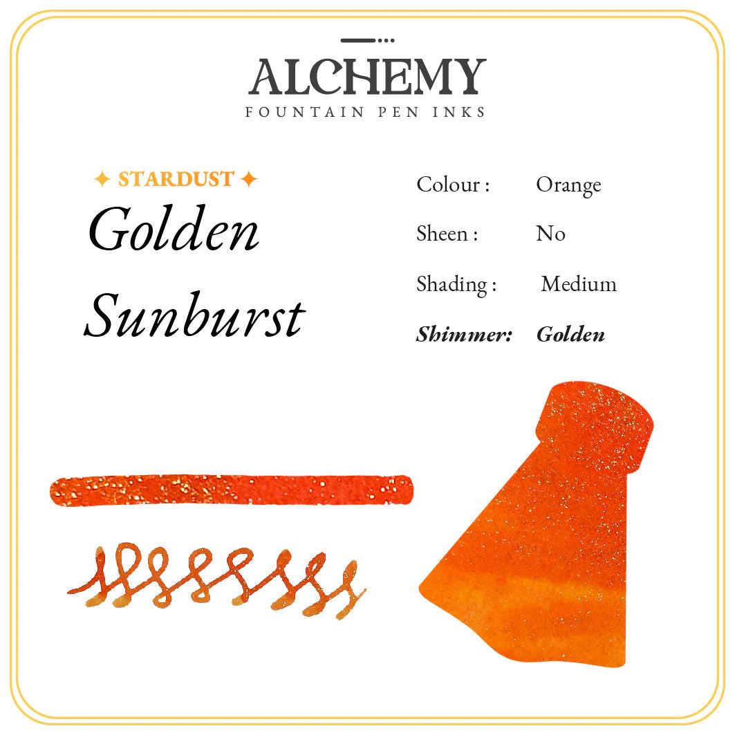 Endless Alchemy Stardust Golden Sunburst (45ml) Bottled Ink