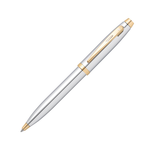 Sheaffer 100 Ballpoint - Chrome with Gold