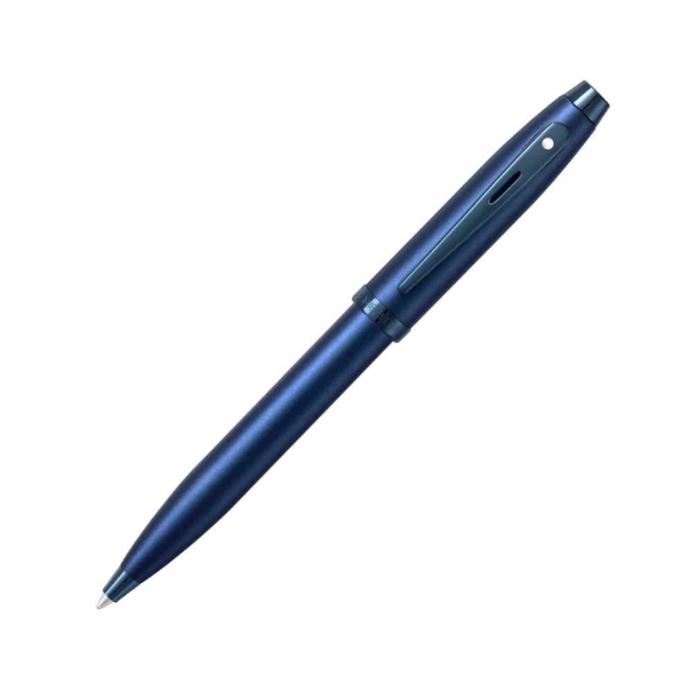 Sheaffer 100 Ballpoint - Satin Blue – Dromgoole's Fine Writing Instruments