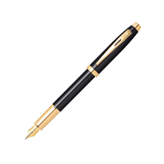 Sheaffer 100 Fountain Pen - Black with Gold