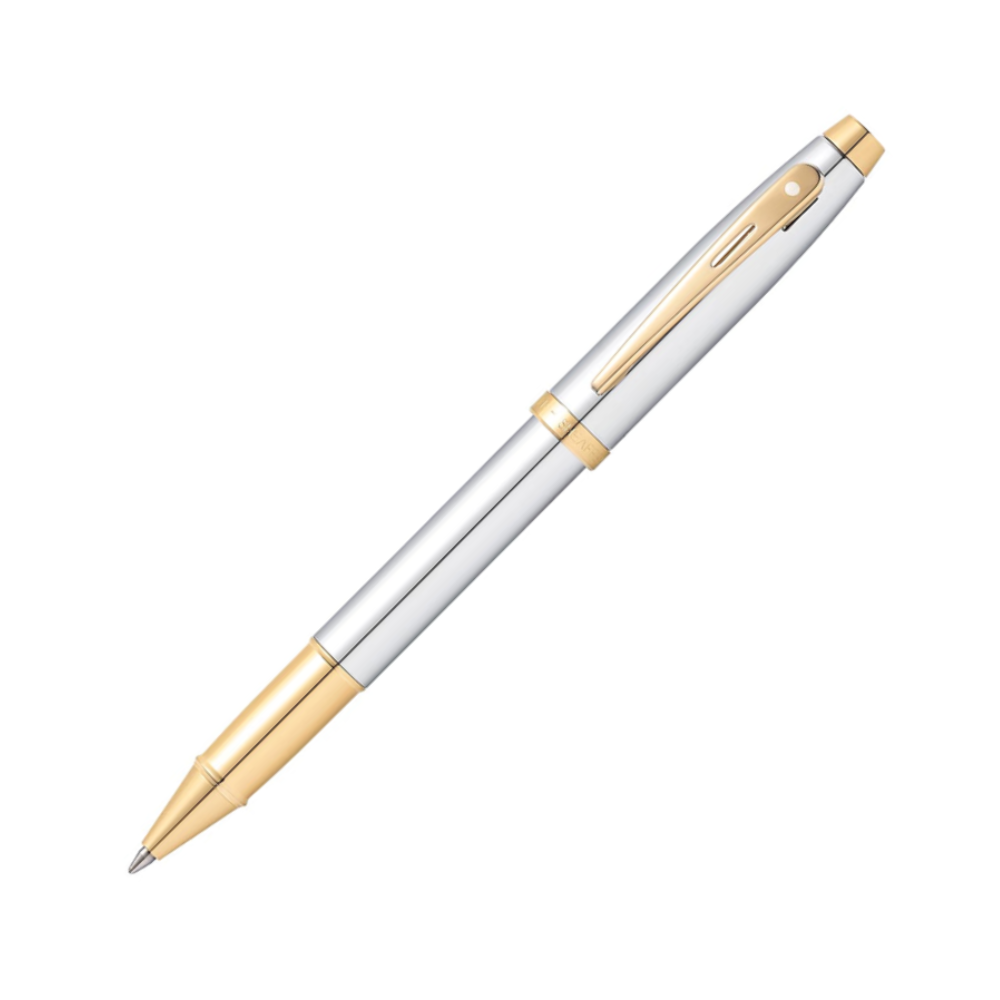 Sheaffer 100 Rollerball - Chrome with Gold – Dromgoole's Fine Writing ...