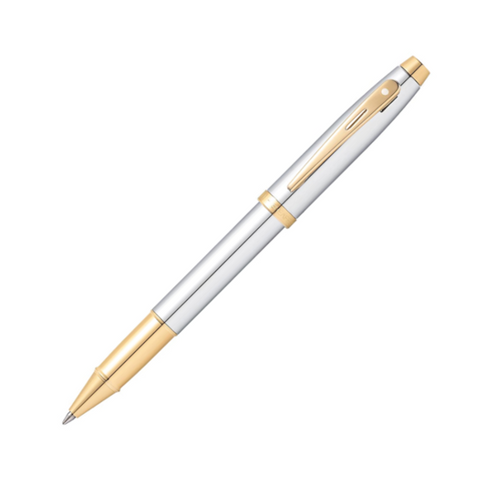 Sheaffer 100 Rollerball - Chrome with Gold