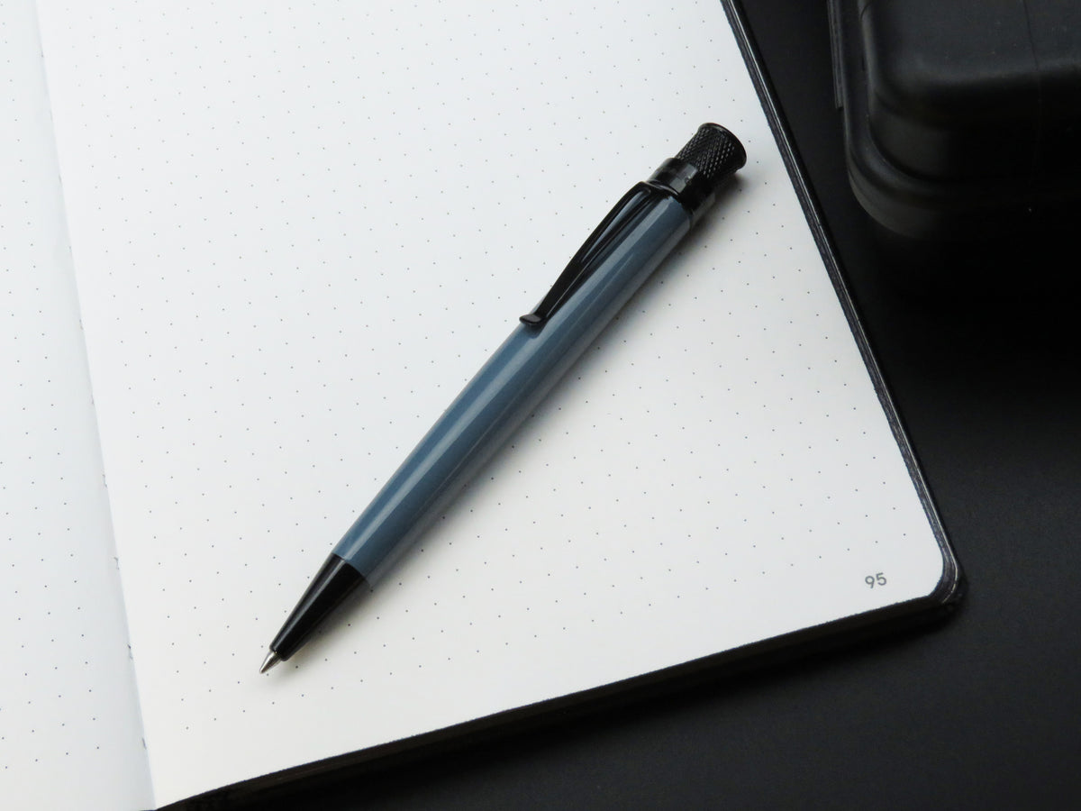 Retro 51 Tornado Stealth Lacquer Rollerball - Slate Blue