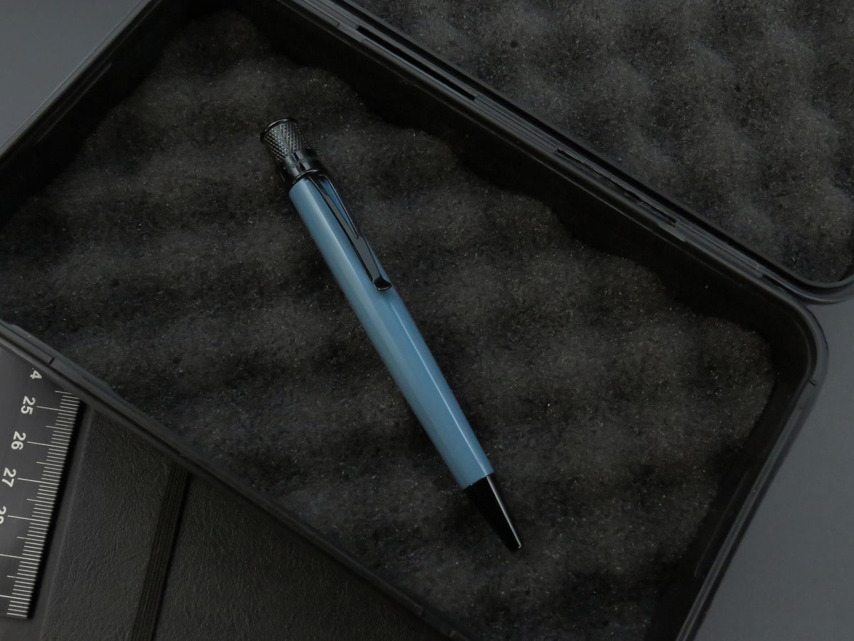 Retro 51 Tornado Stealth Lacquer Rollerball - Slate Blue