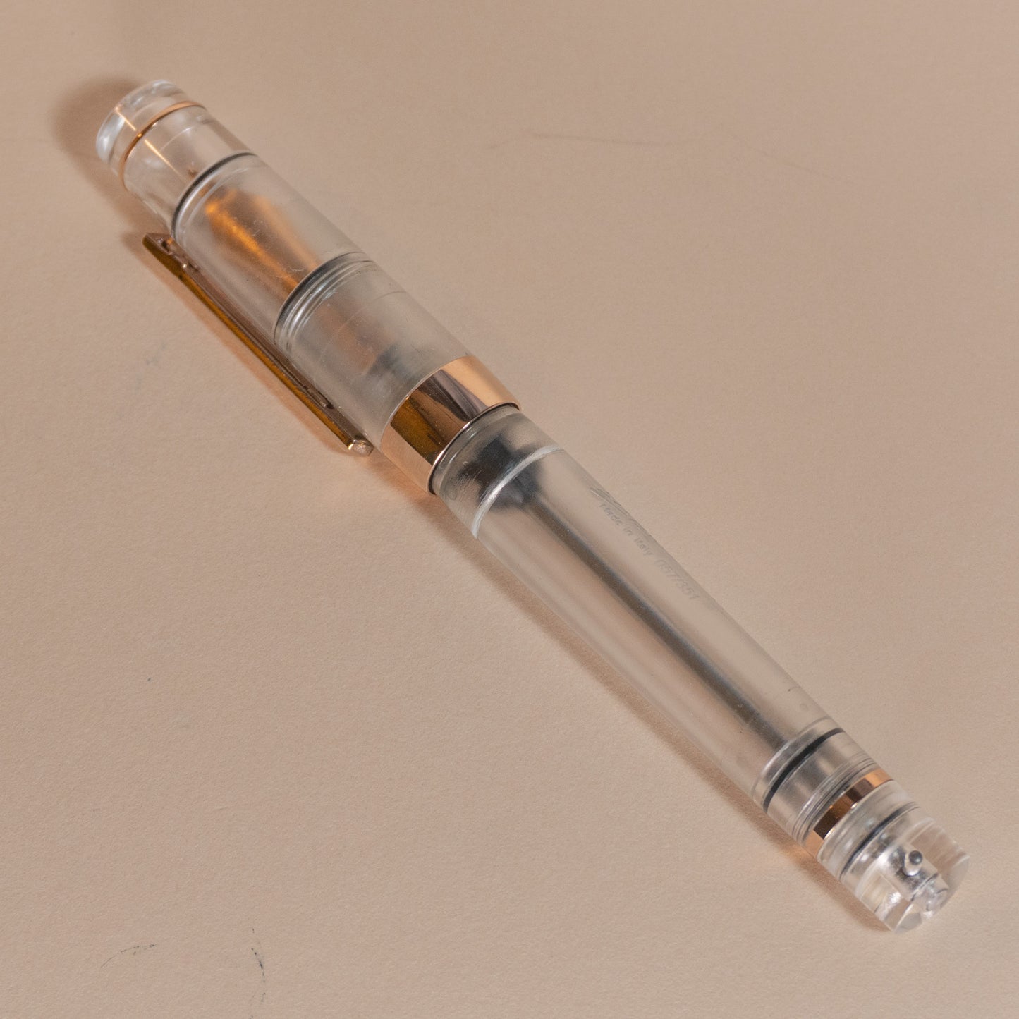 Pre-Owned Stipula Suprema Nuda Rose Fountain Pen - Medium