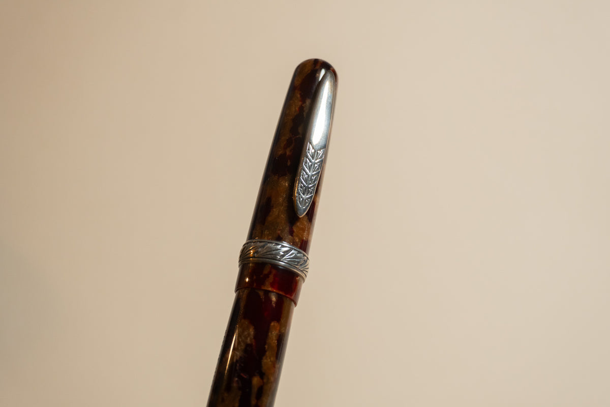 Pre-Owned Stipula Etruria Amber Fountain Pen - Medium