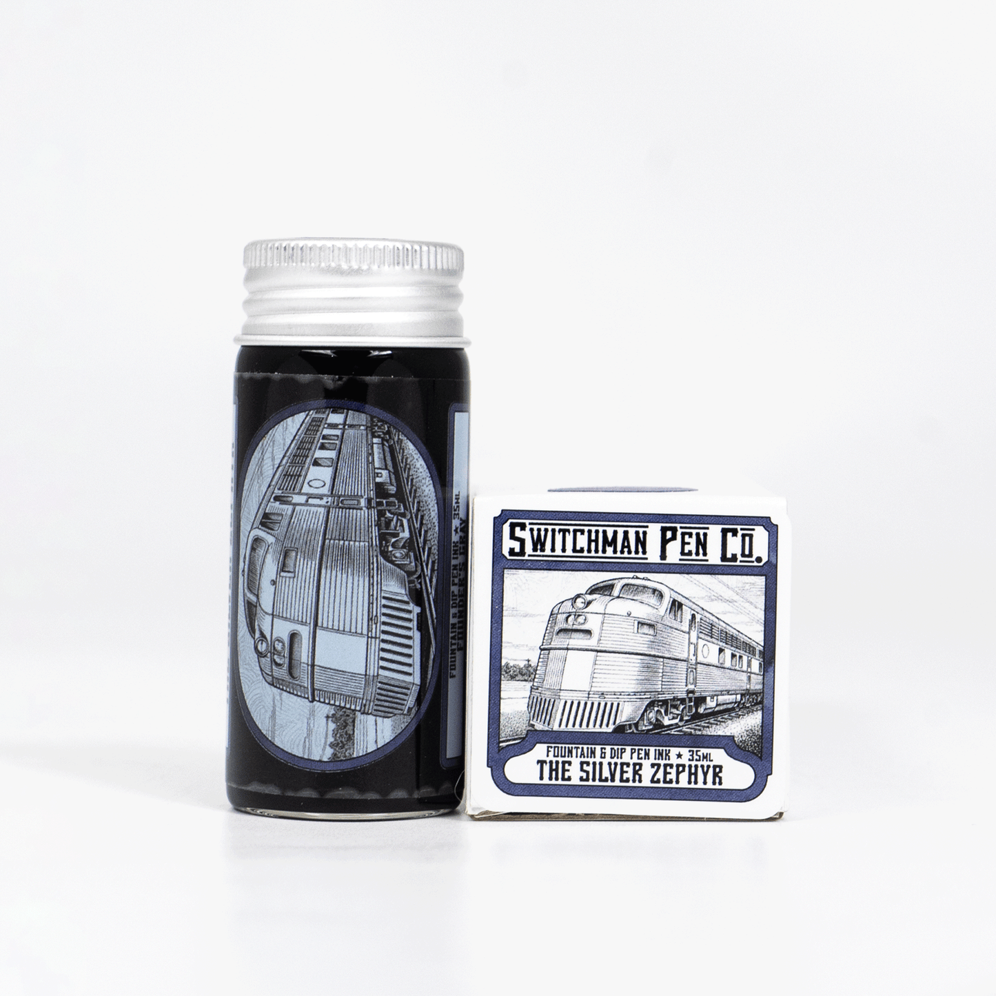 Switchman Pen Company Bottled Ink (35ml) - The Silver Zephyr: Founder's Gray