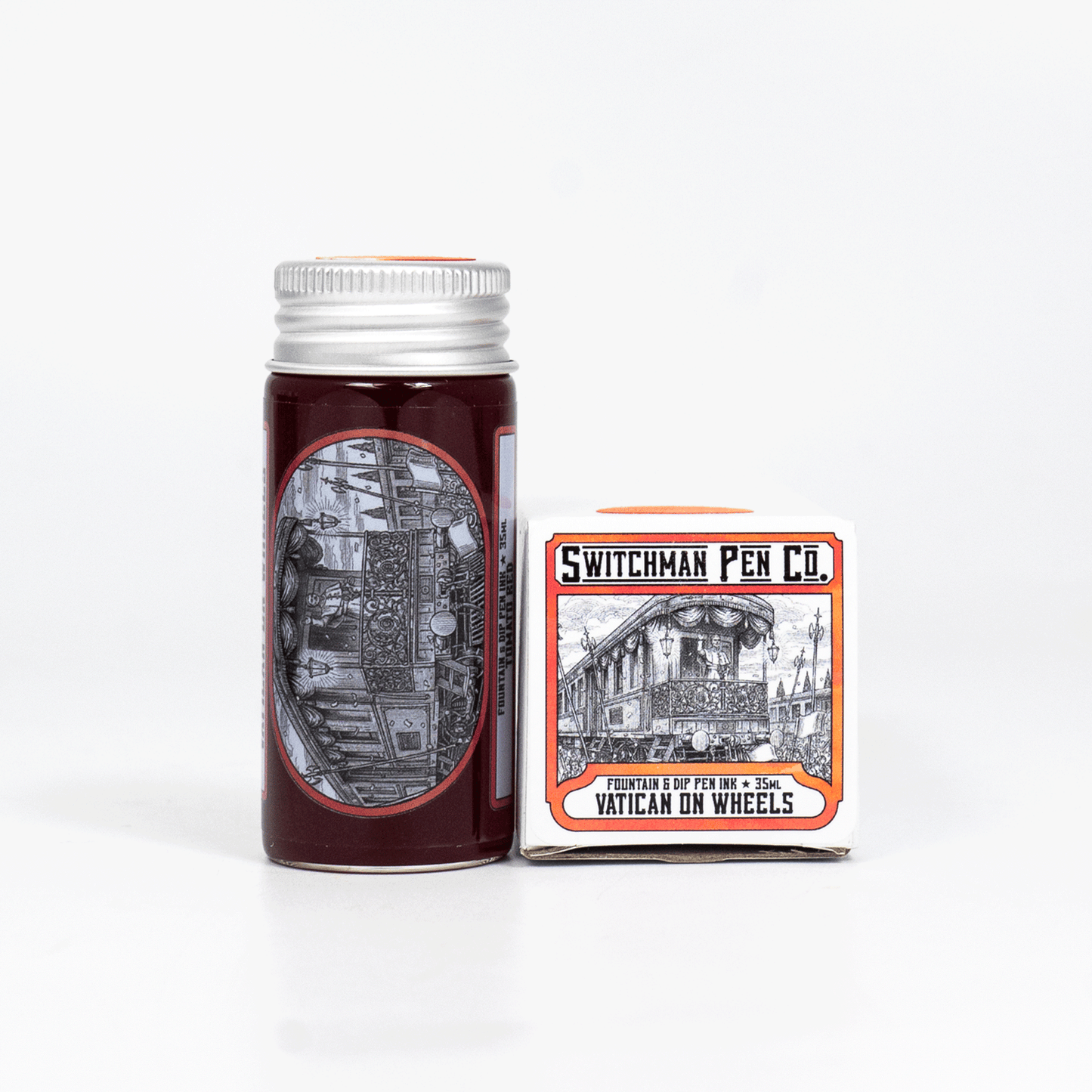 Switchman Pen Company Bottled Ink (35ml) - Vatican on Wheels: Tomato Red
