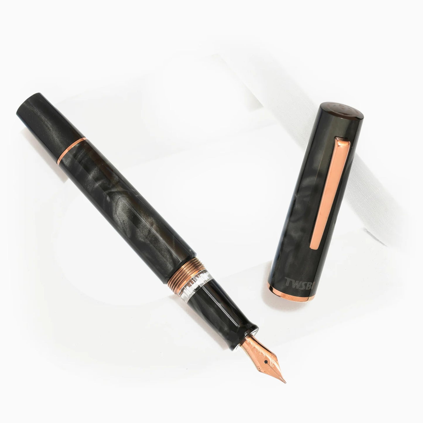 TWSBI Obsidian Fountain Pen - Rose Gold Trim