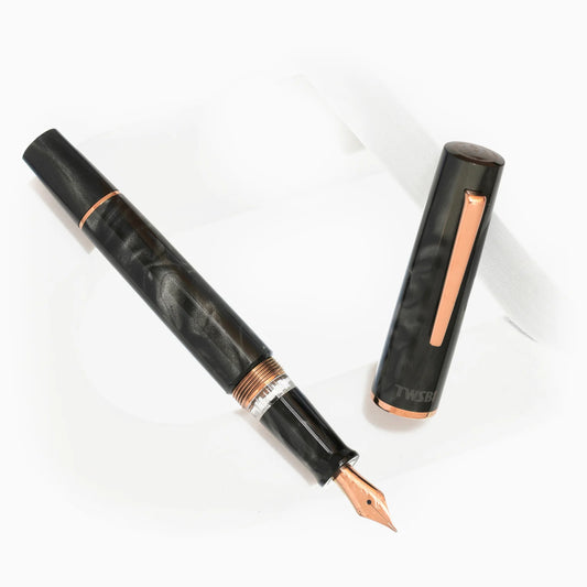 TWSBI Obsidian Fountain Pen - Rose Gold Trim