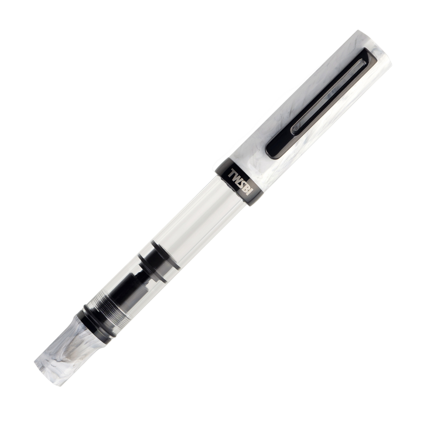 TWSBI ECO Fountain Pen  - Carrara with Onyx Trim