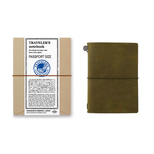 TRAVELER'S Notebook Passport Size Starter Kit - Olive