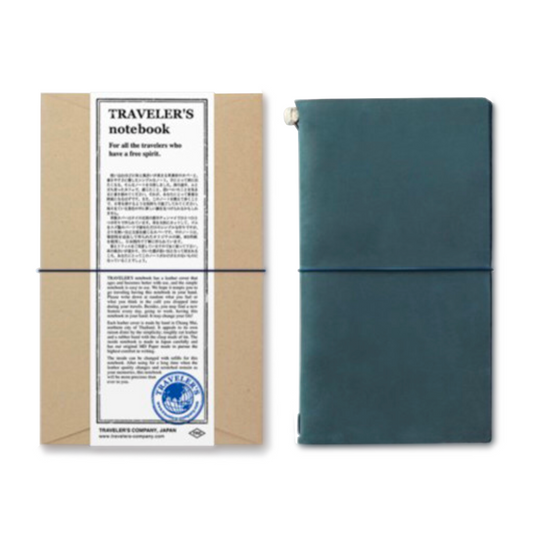 TRAVELER'S Notebook Regular Size Starter Kit - Blue