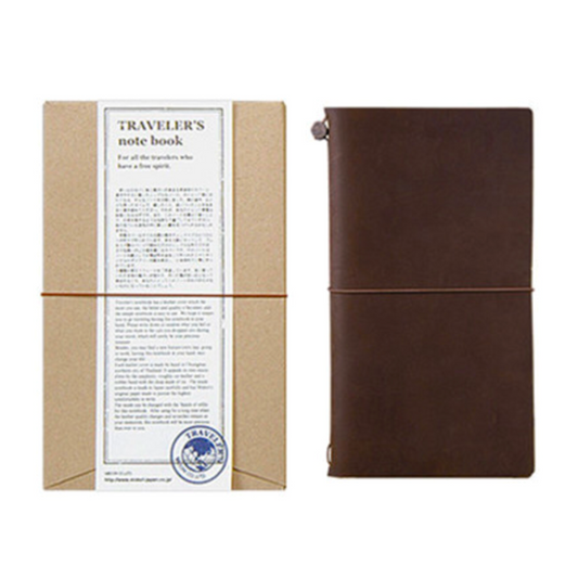 TRAVELER'S Notebook Regular Size Starter Kit - Brown