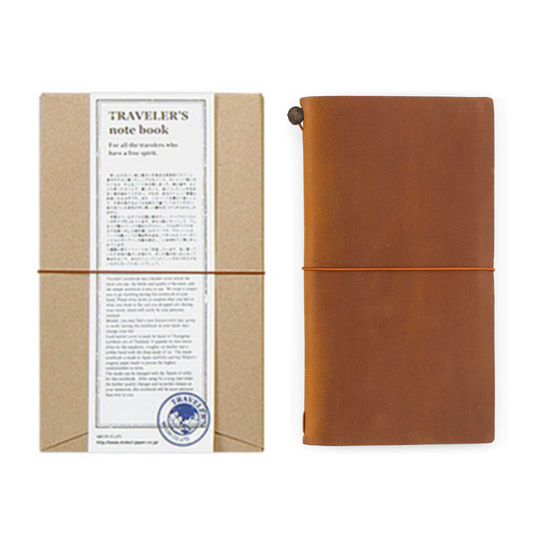 TRAVELER'S Notebook Regular Size Starter Kit - Camel