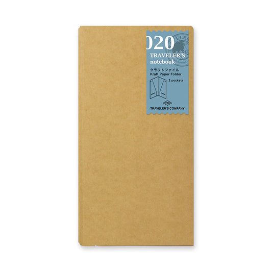 TRAVELER'S Notebook Regular 020 Kraft Paper Folder