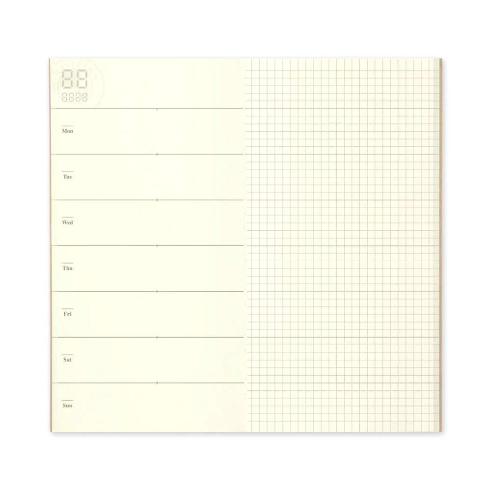 TRAVELER'S Notebook Regular 019 Weekly + Memo Free Diary