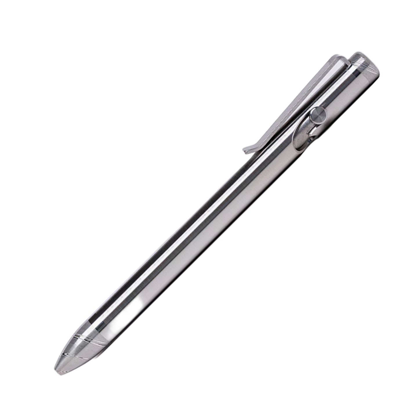 Tactile Turn Standard Bolt Action Pen - Titanium with Damasteel Tip + Top (Limited Edition)