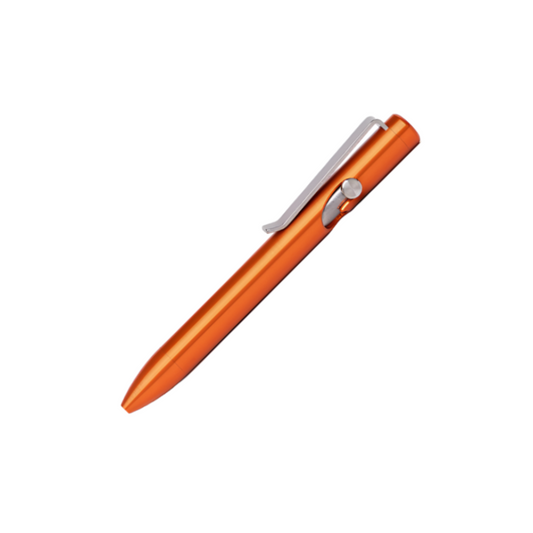 Tactile Turn Mini Aluminum Bolt Action Pen - Orange