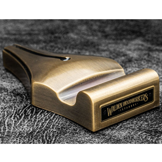 Galen Leather Co. The Nib Rest Brass Pen Stand - Antique Brass