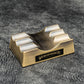 Galen Leather Brass The Pen Rest Pen and Brush Stand - Antique Brass