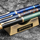 Galen Leather Brass The Pen Rest Pen and Brush Stand - Antique Brass