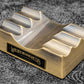 Galen Leather Brass The Pen Rest Pen and Brush Stand - Antique Brass