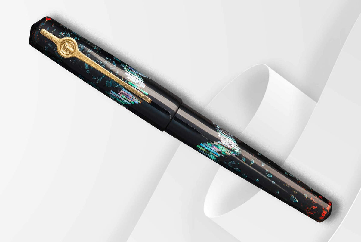 ConCoPens Traditional Vietnamese Lacquer Fountain Pen - Ocean Serenade 2