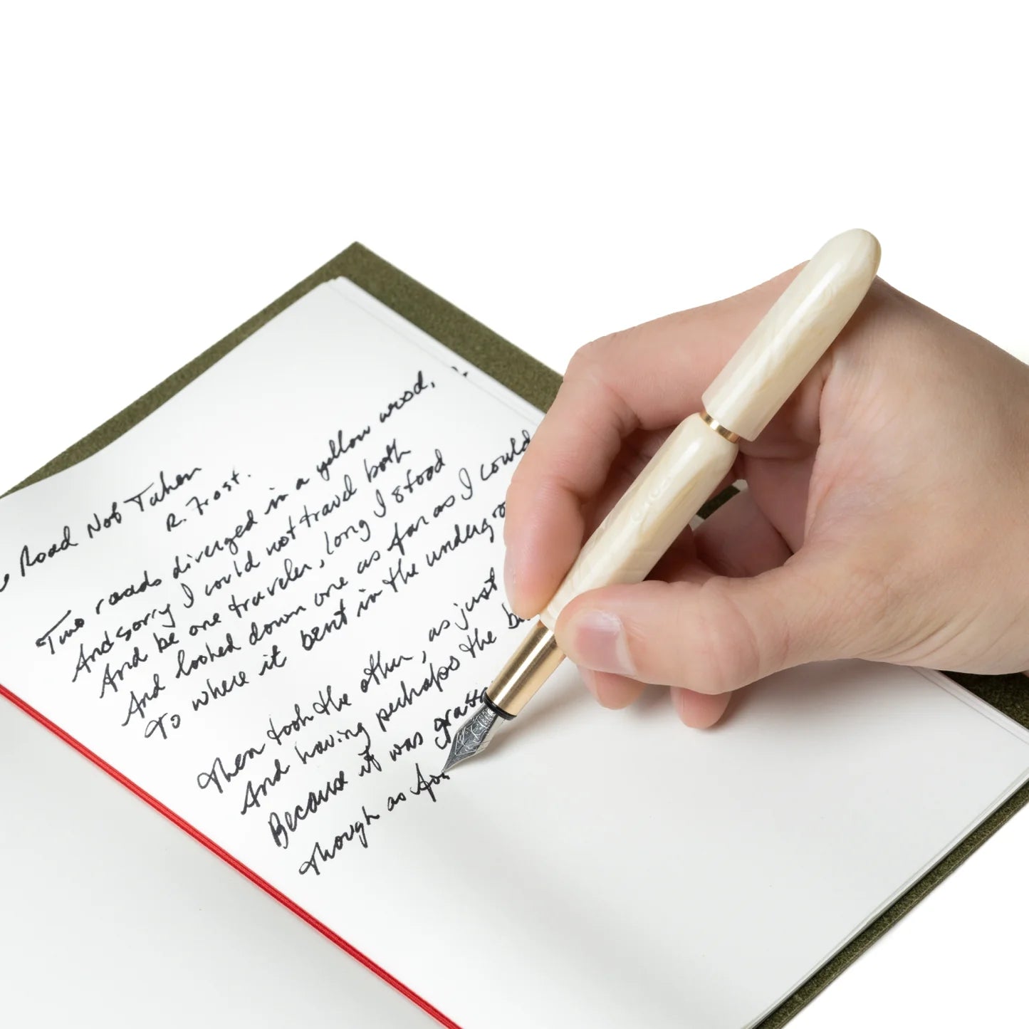 Kolo Tino Acrylic Fountain Pen - 'Mother' White Swirl (Limited Edition)