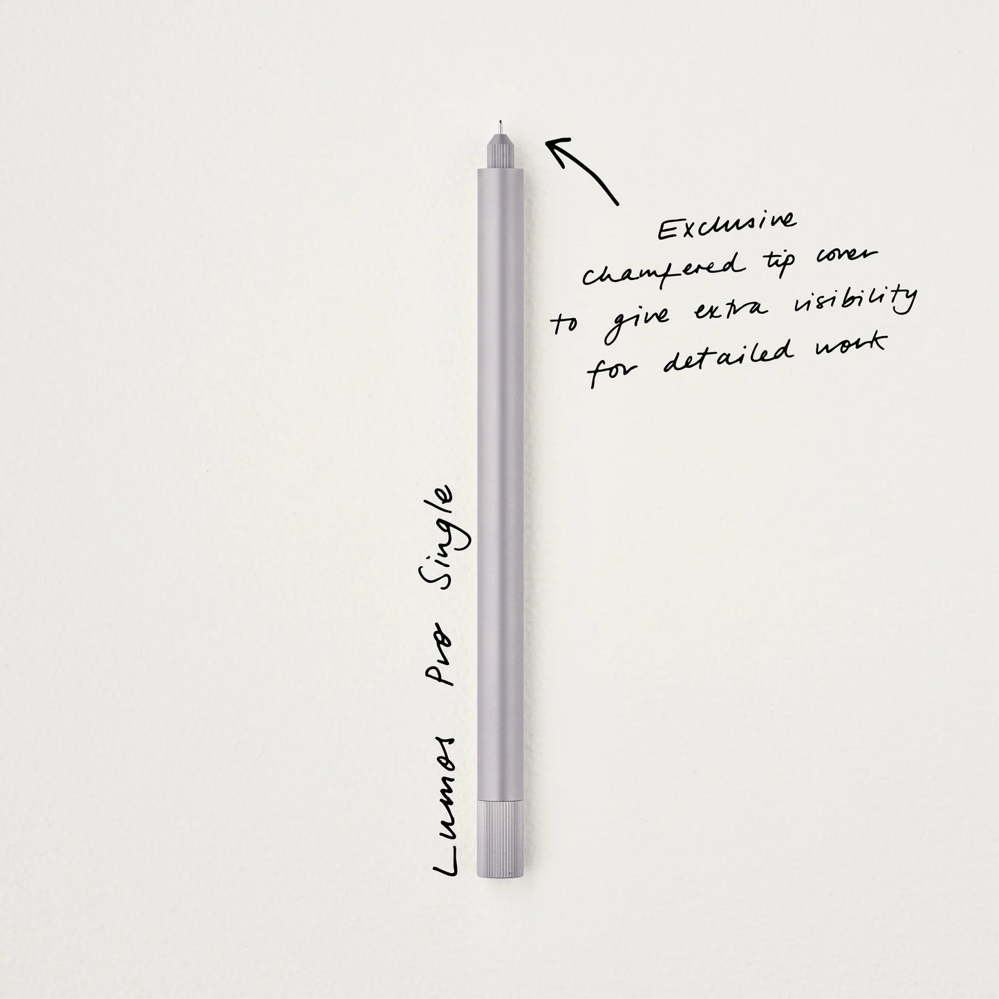 Tom's Studio Lumos Pro The Infinitely Refillable Pen - Titanium (Single Tip)