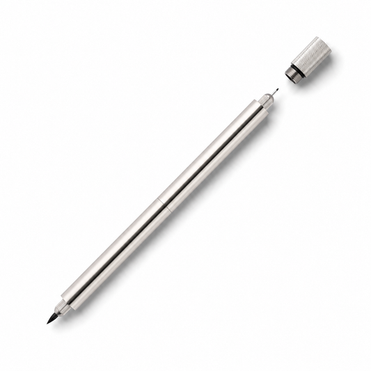 Tom's Studio Lumos Pro The Infinitely Refillable Pen - Stainless Steel (Duo Tip)