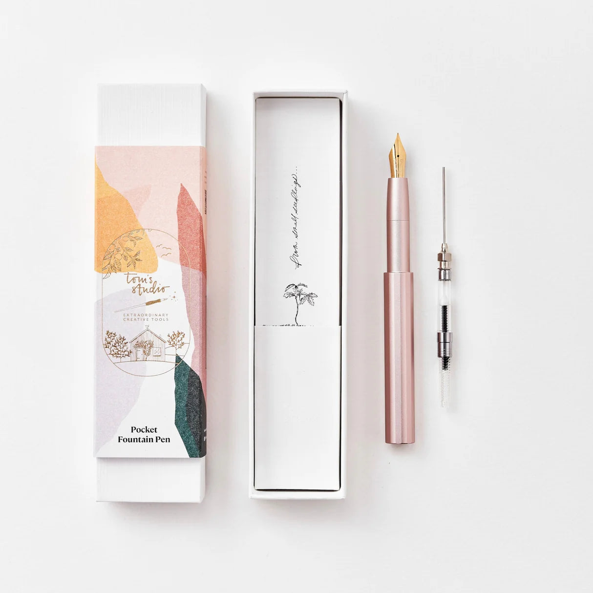 Tom's Studio The Studio Pocket Fountain Pen 2.0 - Blush