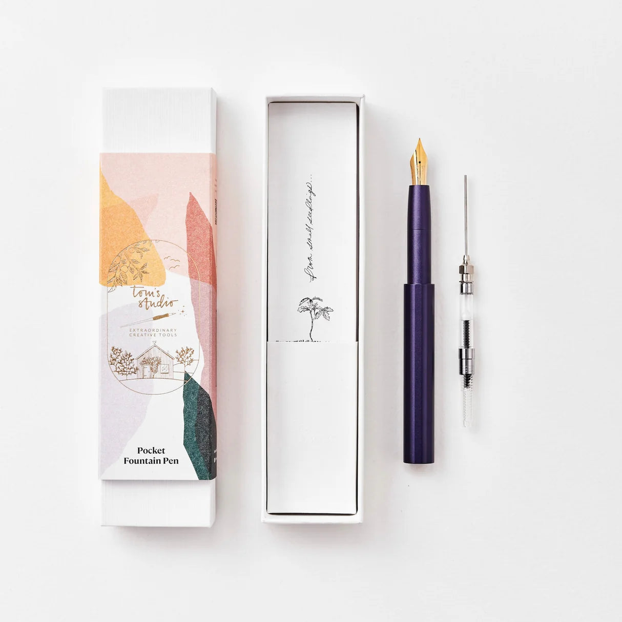 Tom's Studio The Studio Pocket Fountain Pen 2.0 - Iris