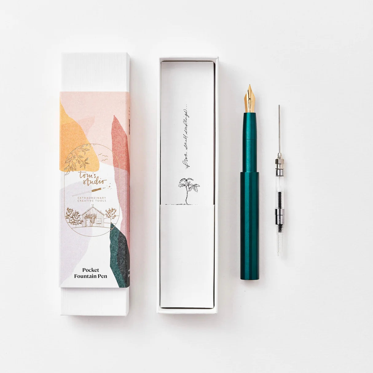 Tom's Studio The Studio Pocket Fountain Pen 2.0 - Ivy