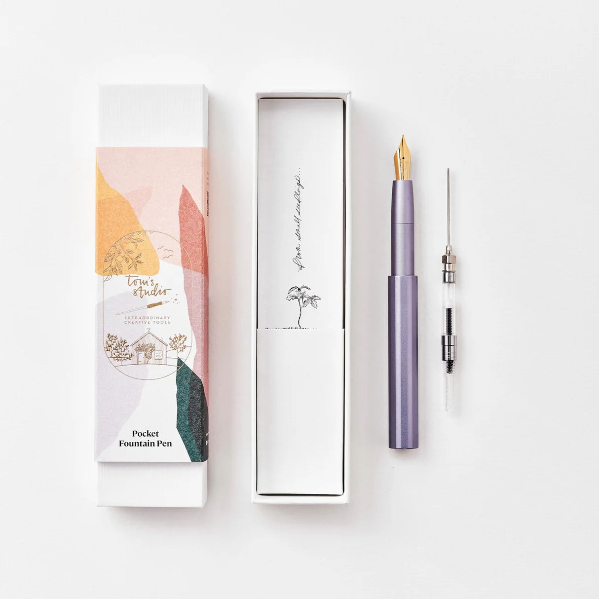 Tom's Studio The Studio Pocket Fountain Pen 2.0 - Wisteria
