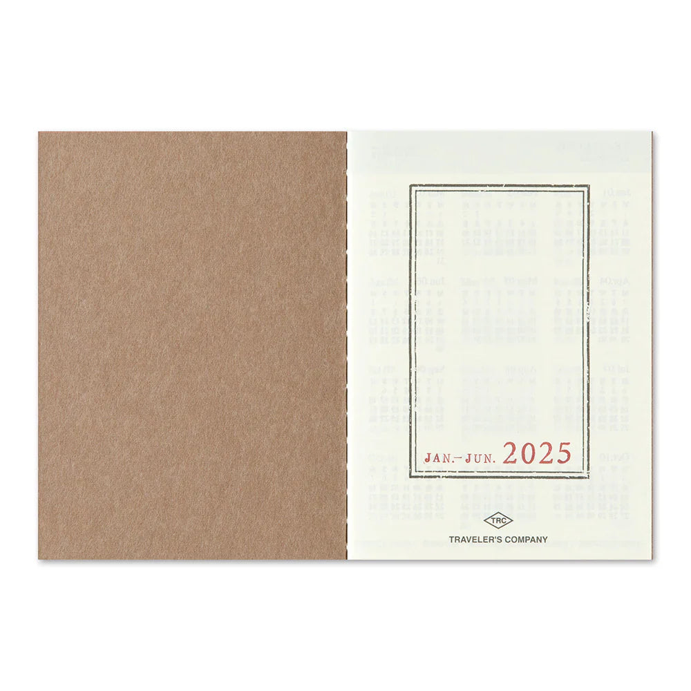 Traveler's 2025 Passport Size Diary Insert - Weekly