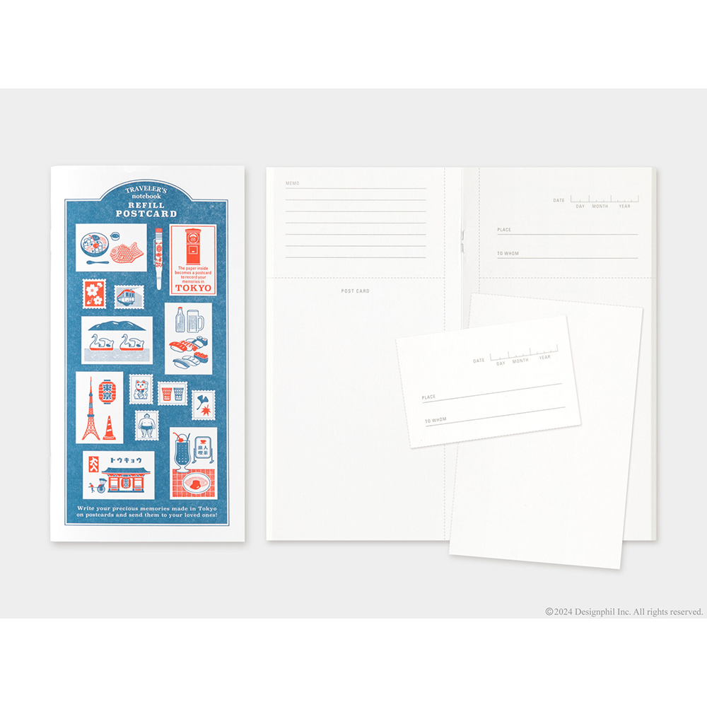 Traveler's Regular Notebook Refill - Tokyo Postcard (Limited Edition)