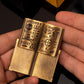 Galen Leather UY Design Brass "Listen to your Heart" Pen Stand