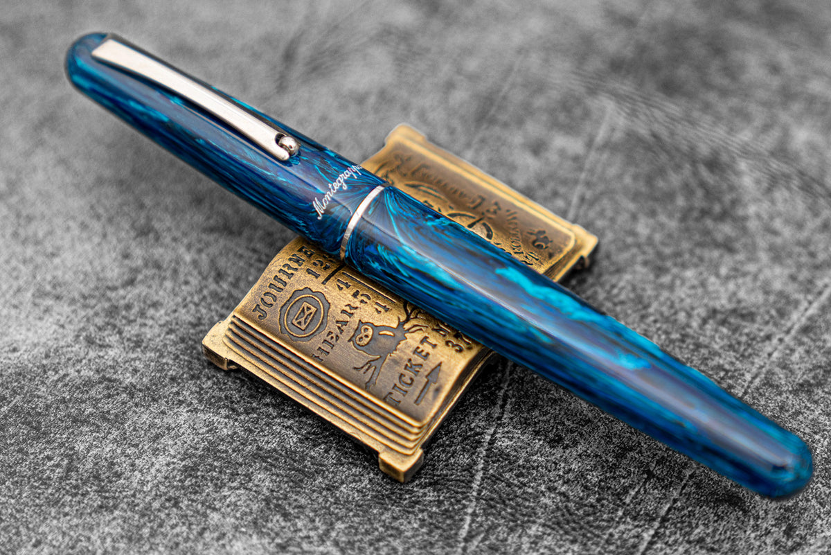 Galen Leather UY Design Brass "Listen to your Heart" Pen Stand