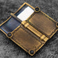 Galen Leather UY Design Brass "Listen to your Heart" Pen Stand