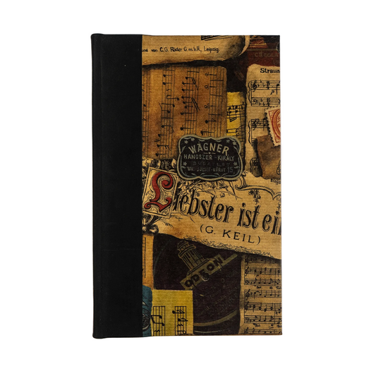 Bomo Art A5 Leather Bound Dotted Journal - Music Notes