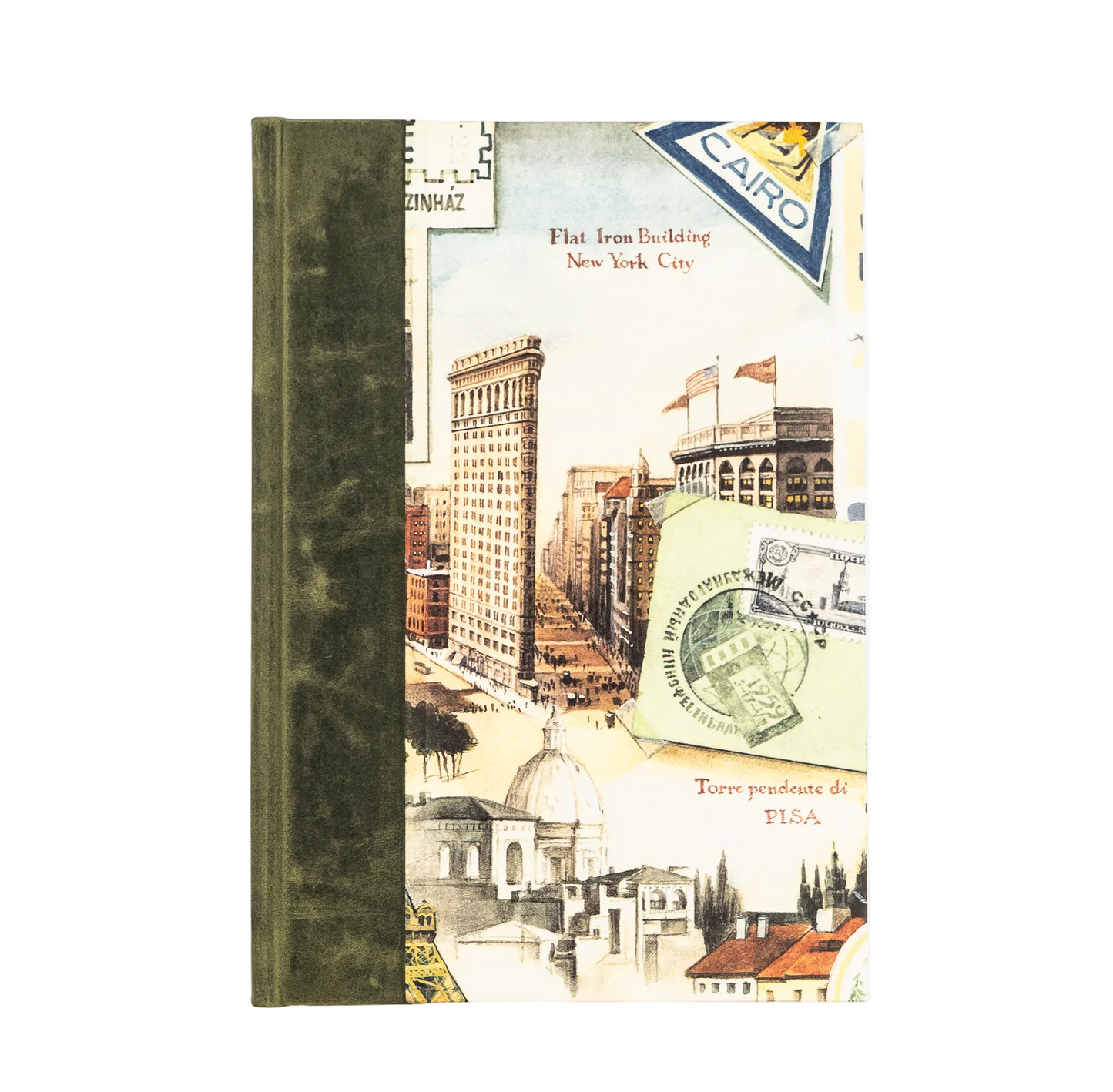 Bomo Art B5 Leather Bound Lined Journal - Traveling