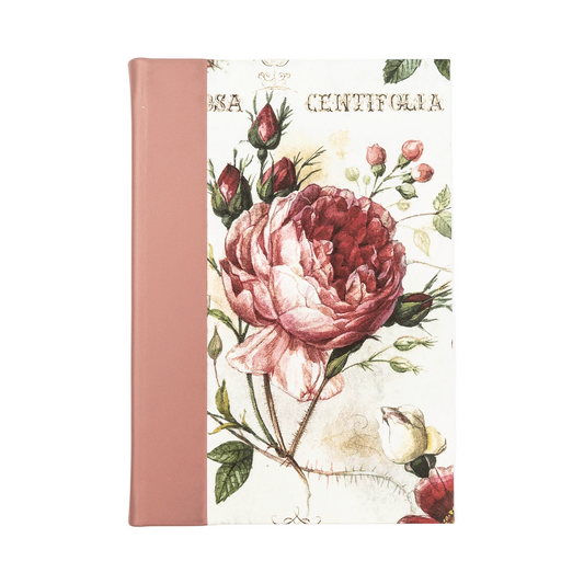 Bomo Art A5 Leather Bound Dotted Journal - Roses