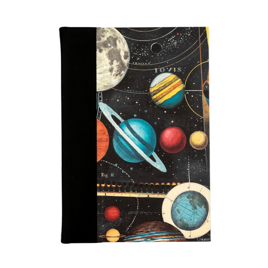 Bomo Art A5 Leather Bound Blank Journal - Planetarium