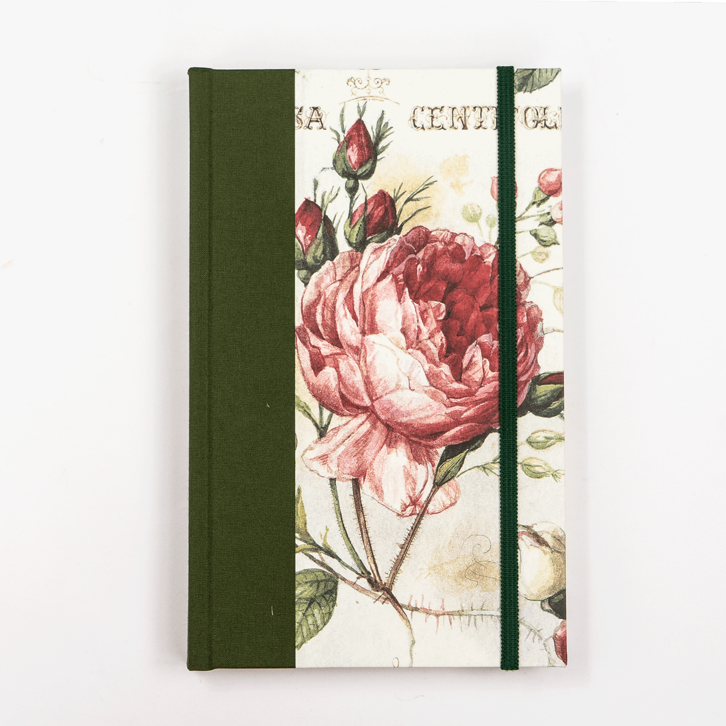 Bomo Art A5 Fabric Bound Lined Journal - Roses