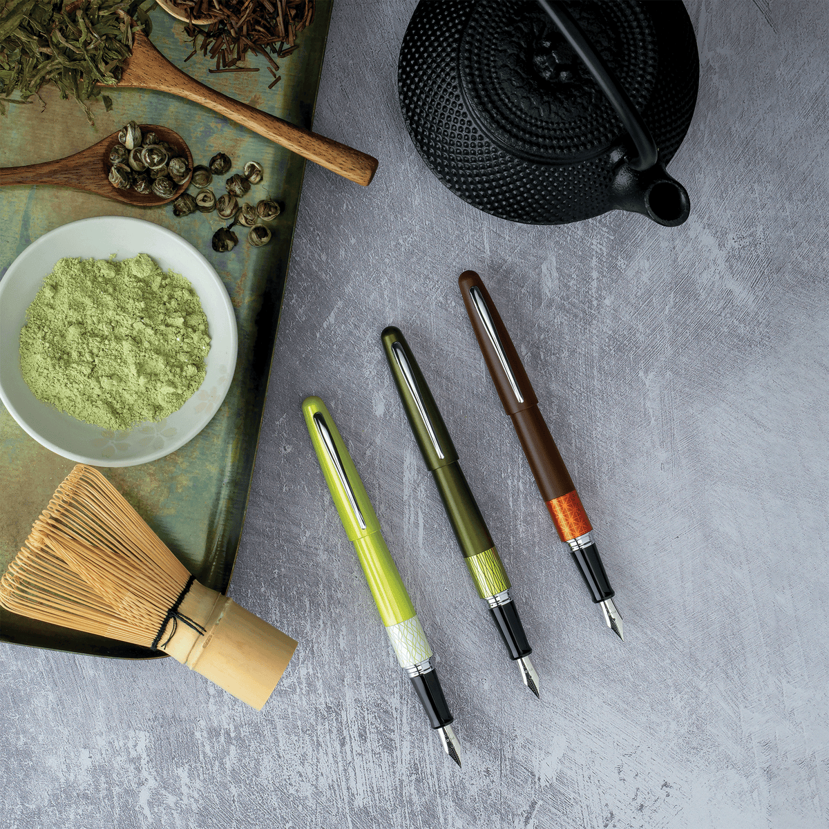 Pilot Metropolitan Chanomegumi Ballpoint - Deep Green (Limited Edition)